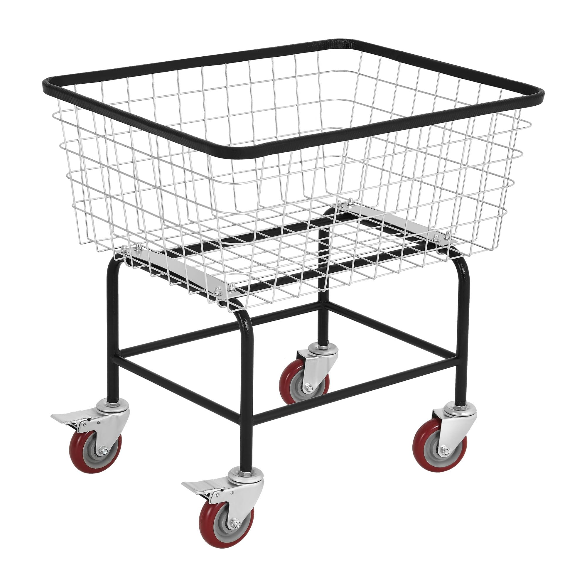 Amazon.com: YITAHOME Wire Laundry Cart 2.5 Bushel, Rolling